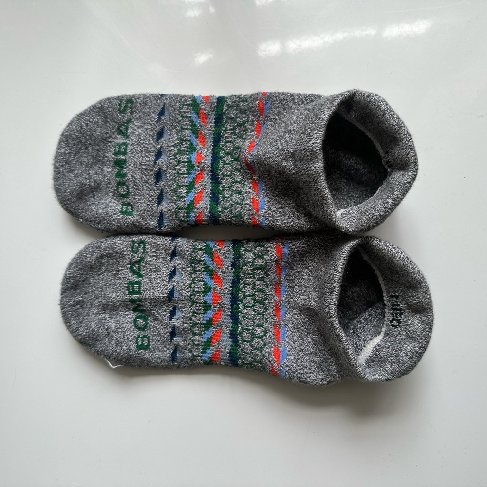 Bombas Gray Patterned Socks